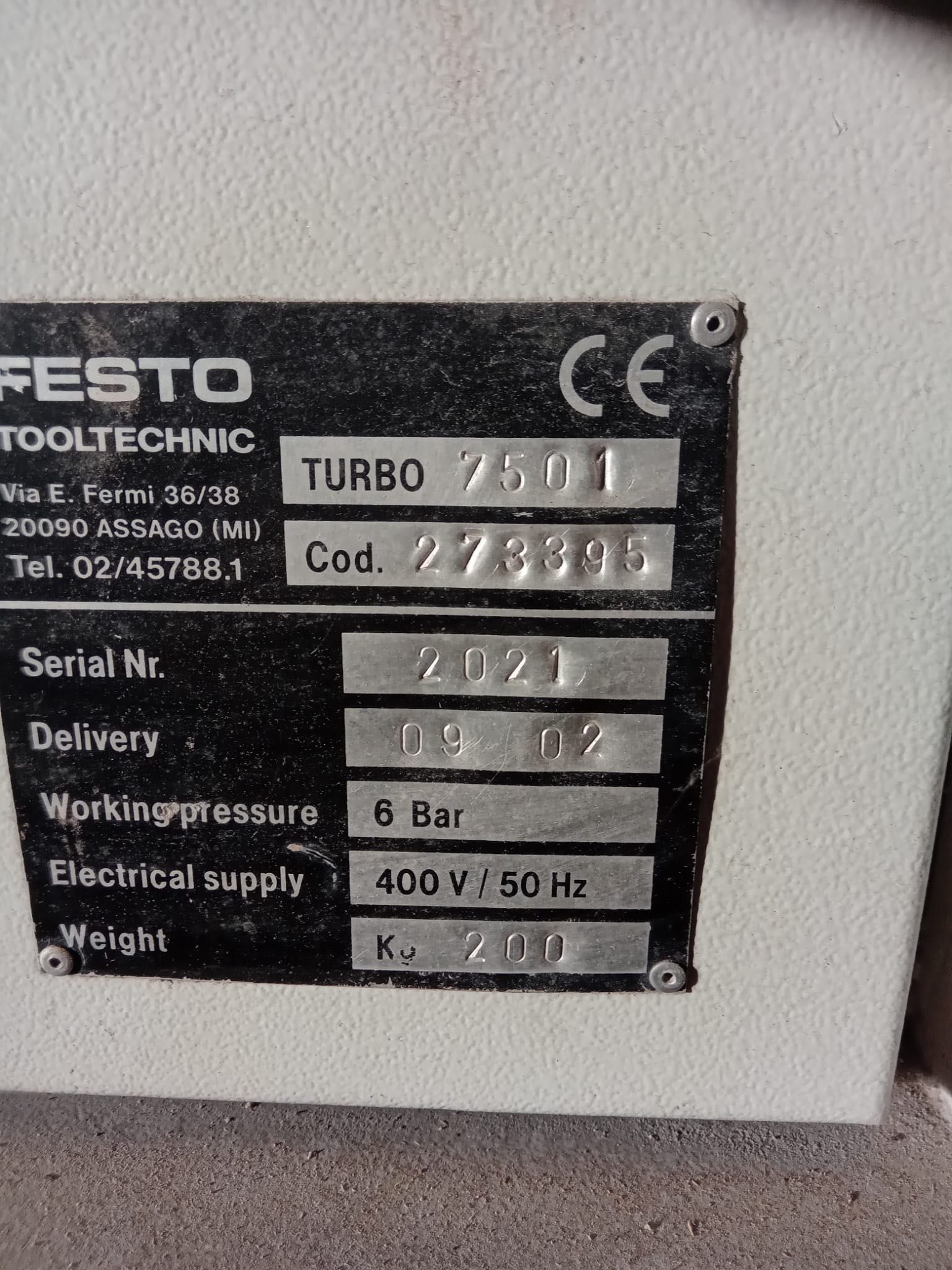 Vând aspirator festool turbo industrial 7501
