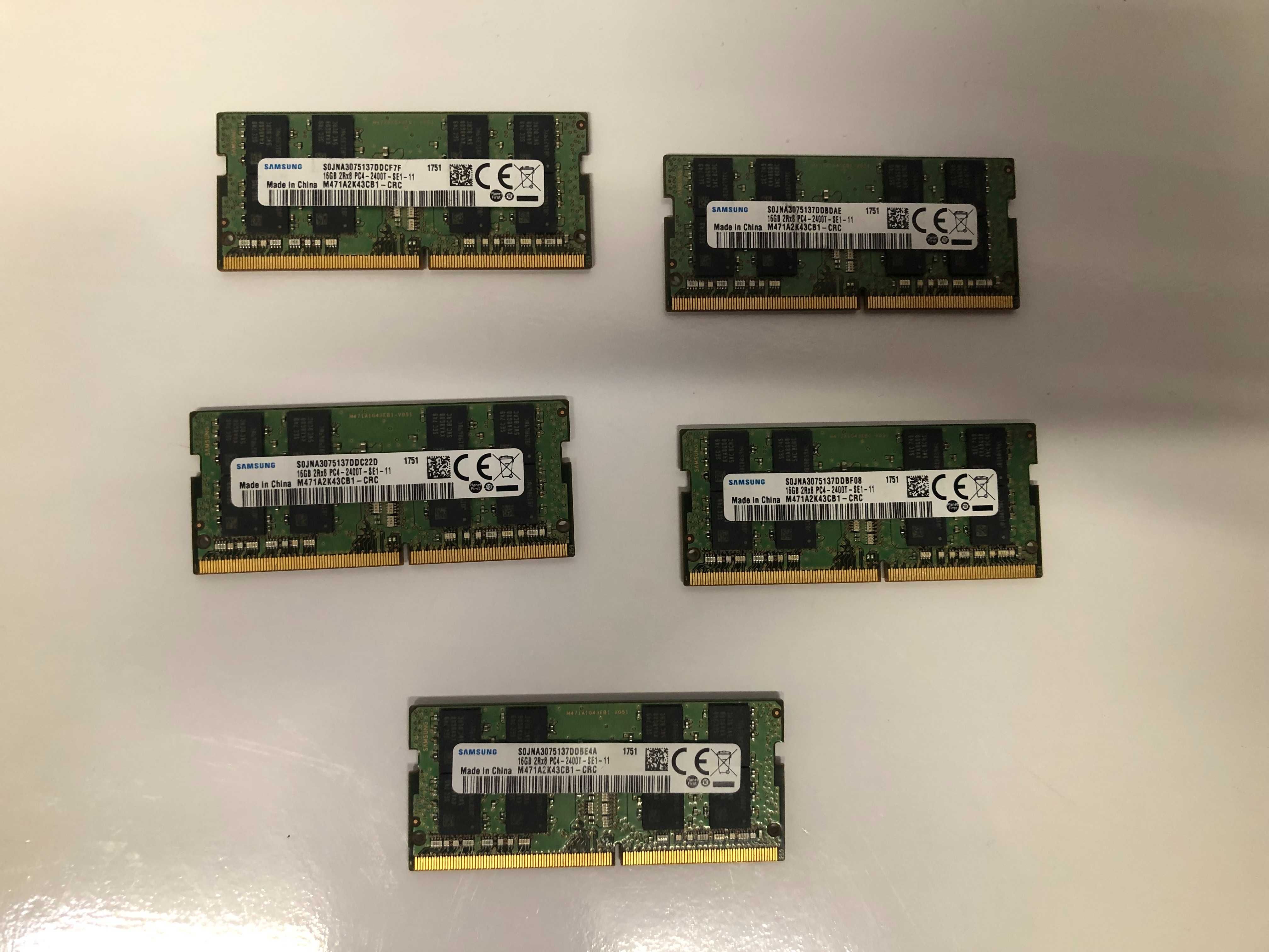 Memorii laptop Sodimm DDR4 16 Gb 2400 SAMSUNG M471A2K43CB1, Garantie