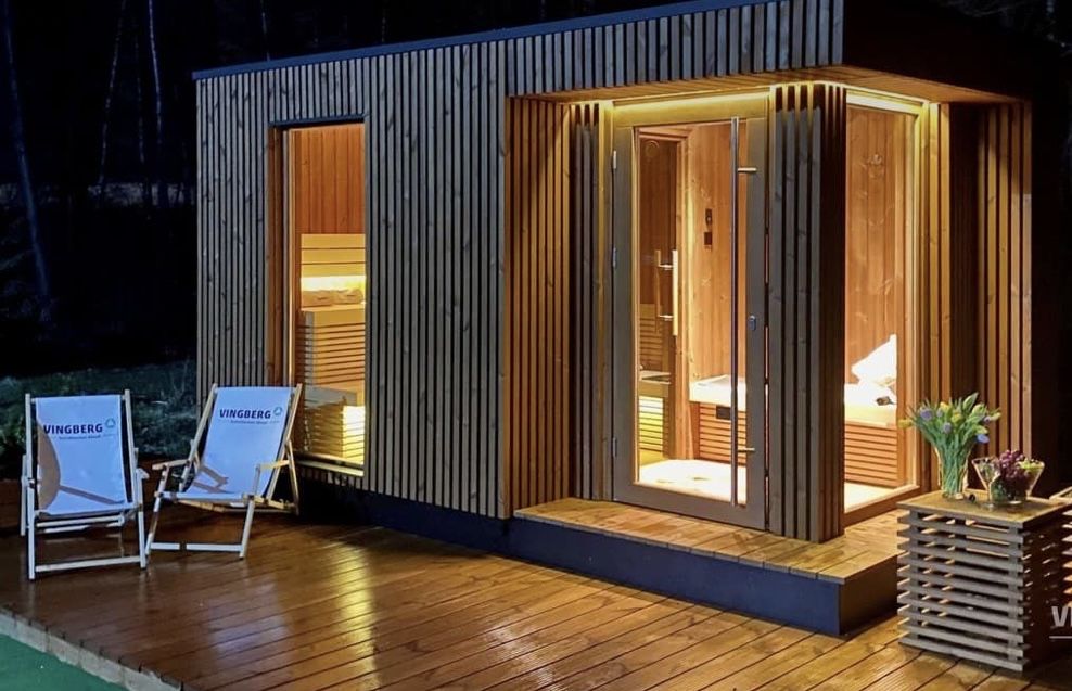 Spa exterior sauna!
