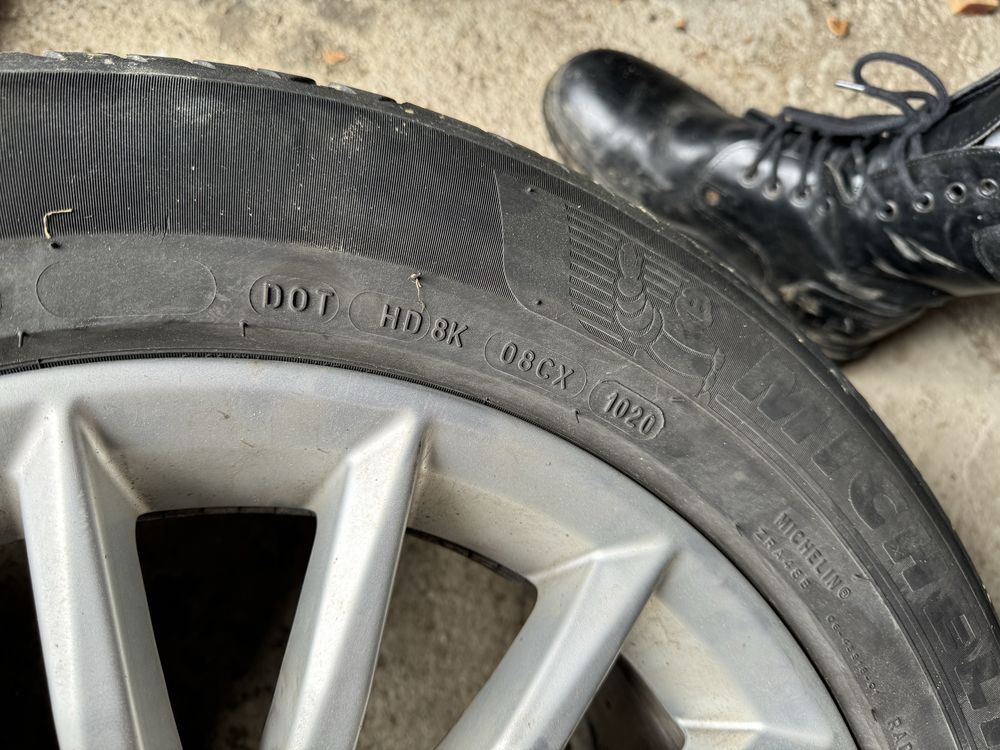 Jante Audi 5x112 cu anvelope vara michelin