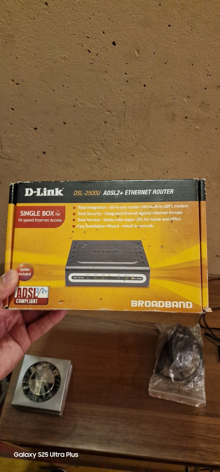 D-link adsl 2+ dsl 2500U Ethernet router