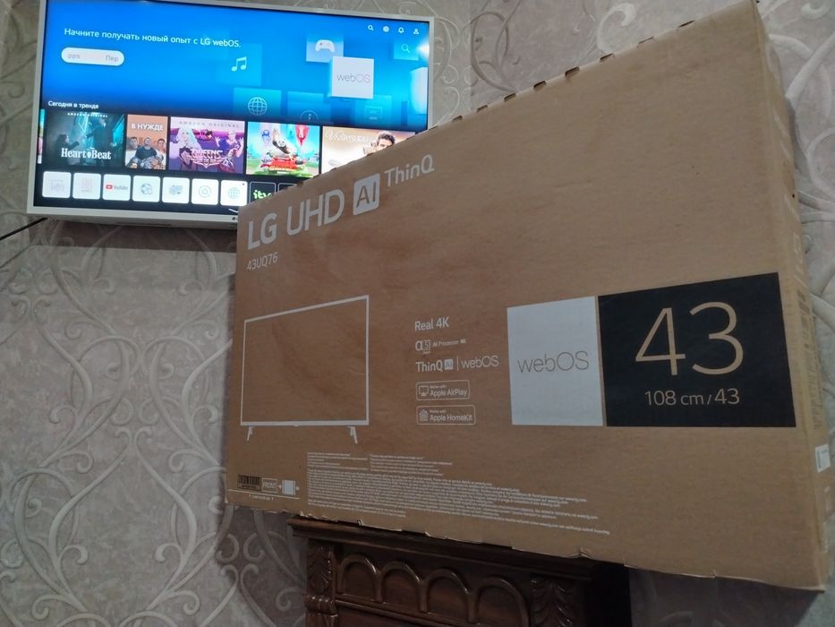 4K LG Телевизор 43 диагонал