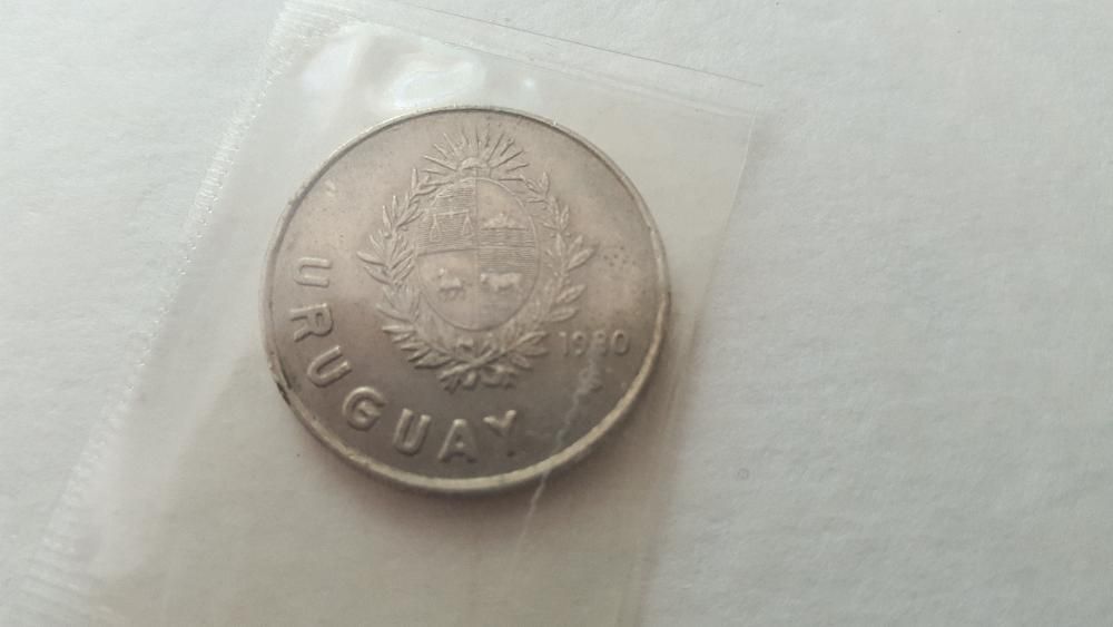 Монета Едно Нуево Песо 1980г. Уругвай / 1 Nuevo Peso Uruguay