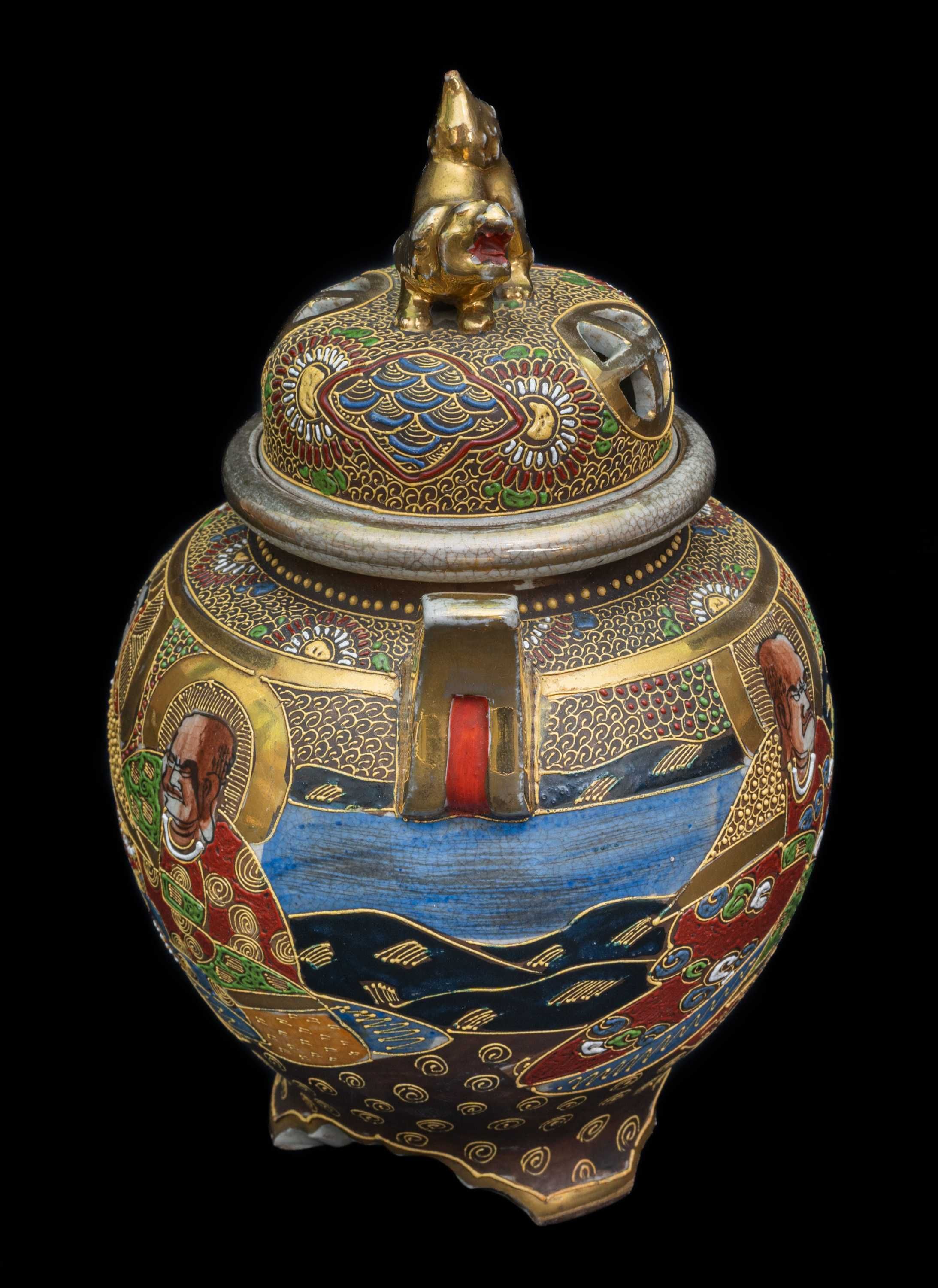 Японска ваза, съд за ароматизиране Satsuma.