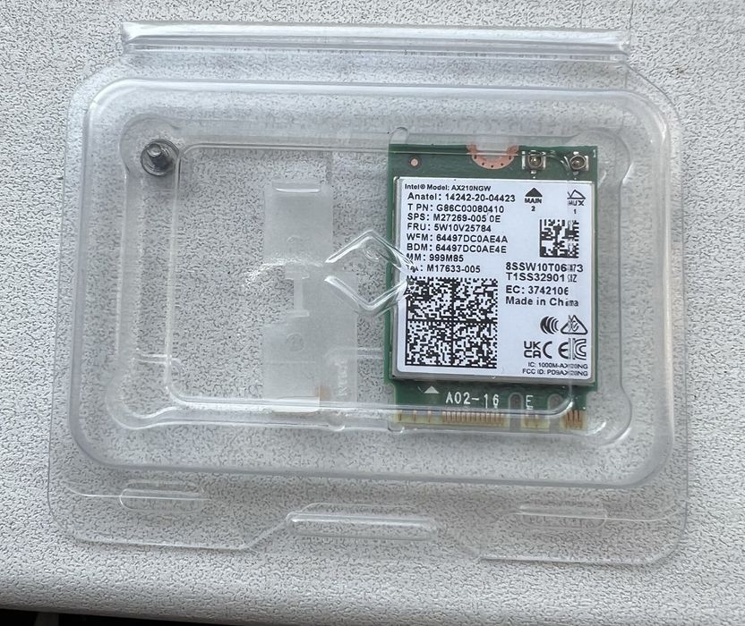 WiFi6 адаптер Intel AX210NGW 802.11ax