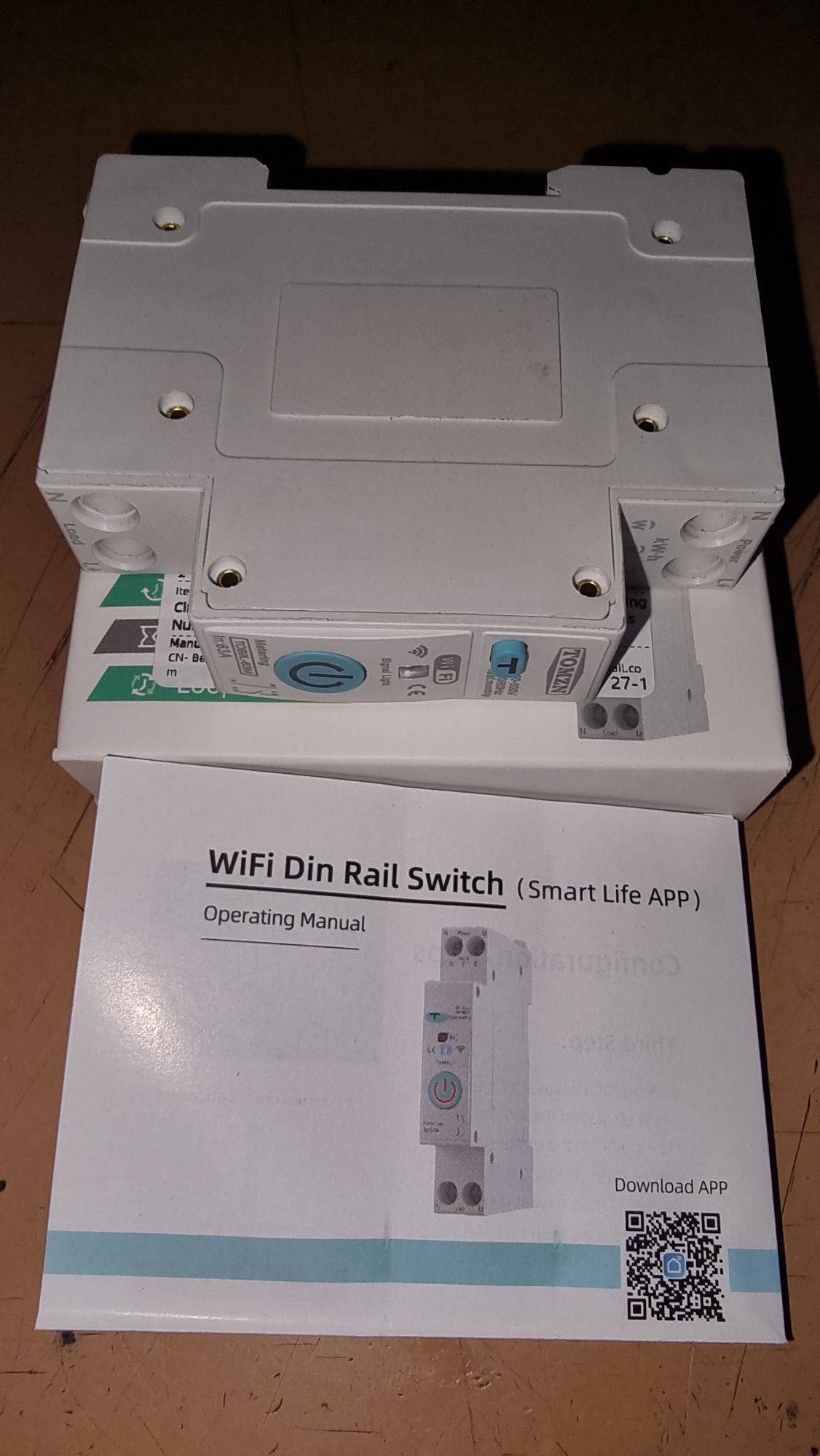 Смарт електромер 1DIN/63A WIFI.