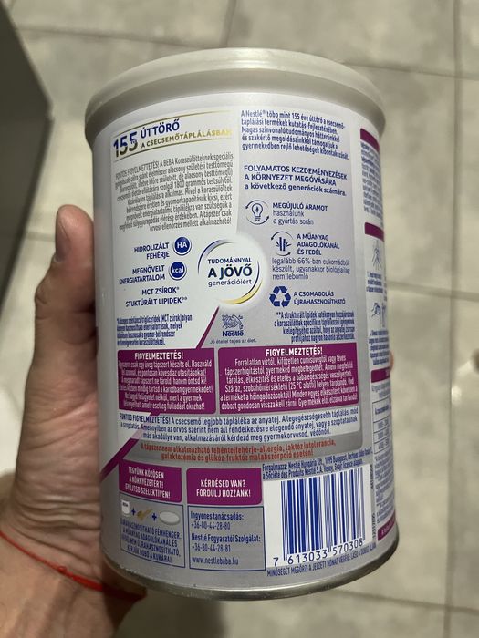 Lapte Nestle BEBA (PreNan) indicat pentru copii prematuri