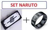 Set 2 accesorii Naruto: Bandana + Inel Naruto Anime
