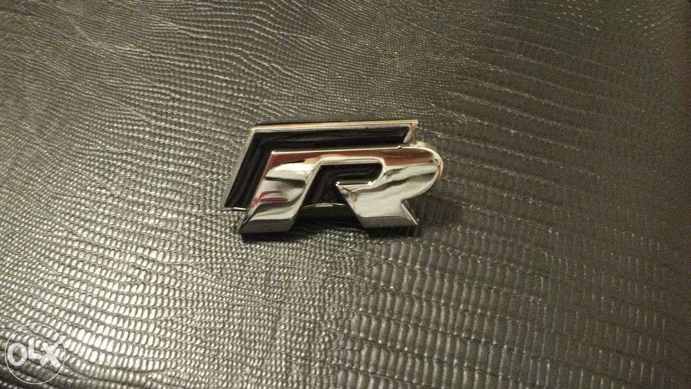 Emblema VW R-line Grila Metal crom/negru