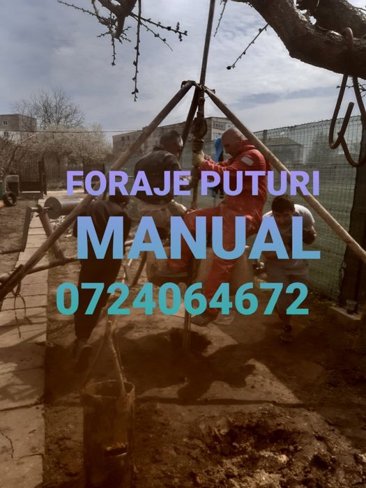 Puturi foraje  manual