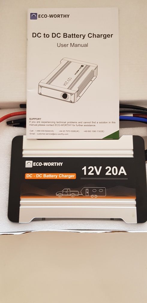 Соларен контролер ECO-WORTHY 12V 20A – за кемпери, лодки и каравани