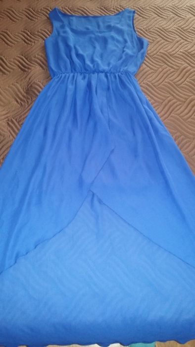 Рокли в черно и син цвят