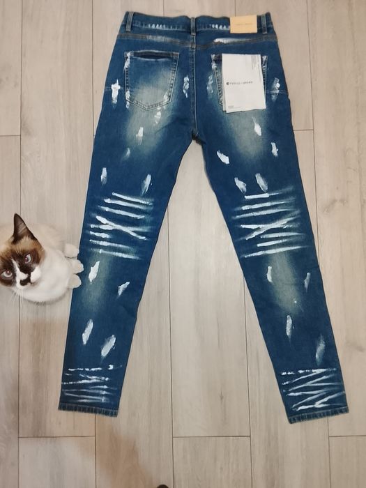 blugi noi purple jeans