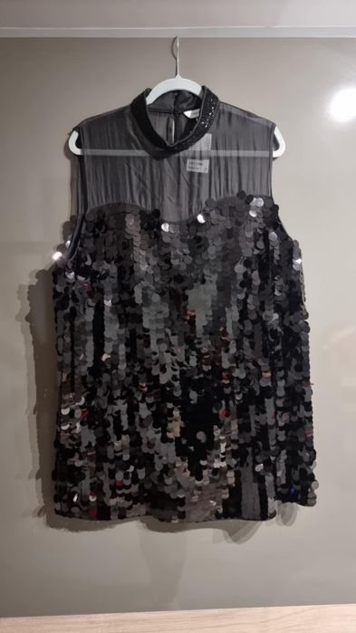 Дамска блуза с пайети Размер L