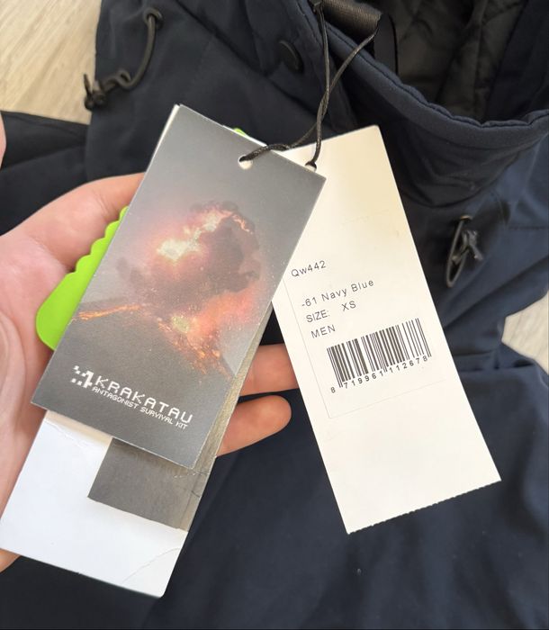 Geaca Krakataua,albastru inchis, Xs (este in realit S/M)