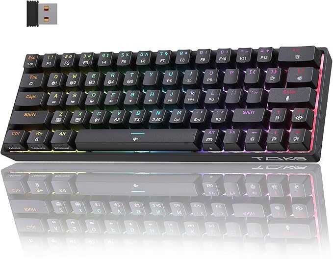 TMKB T63 механична клавиатура с Blue Switch, Bluetooth / 2.4G