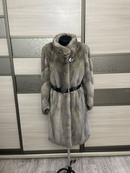 Норковая шуба серая , 40-46