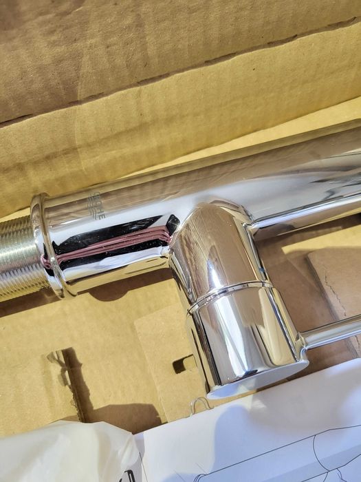 Смесител за кухня с подвижен душ Grohe Get, хром, връзки 1/2