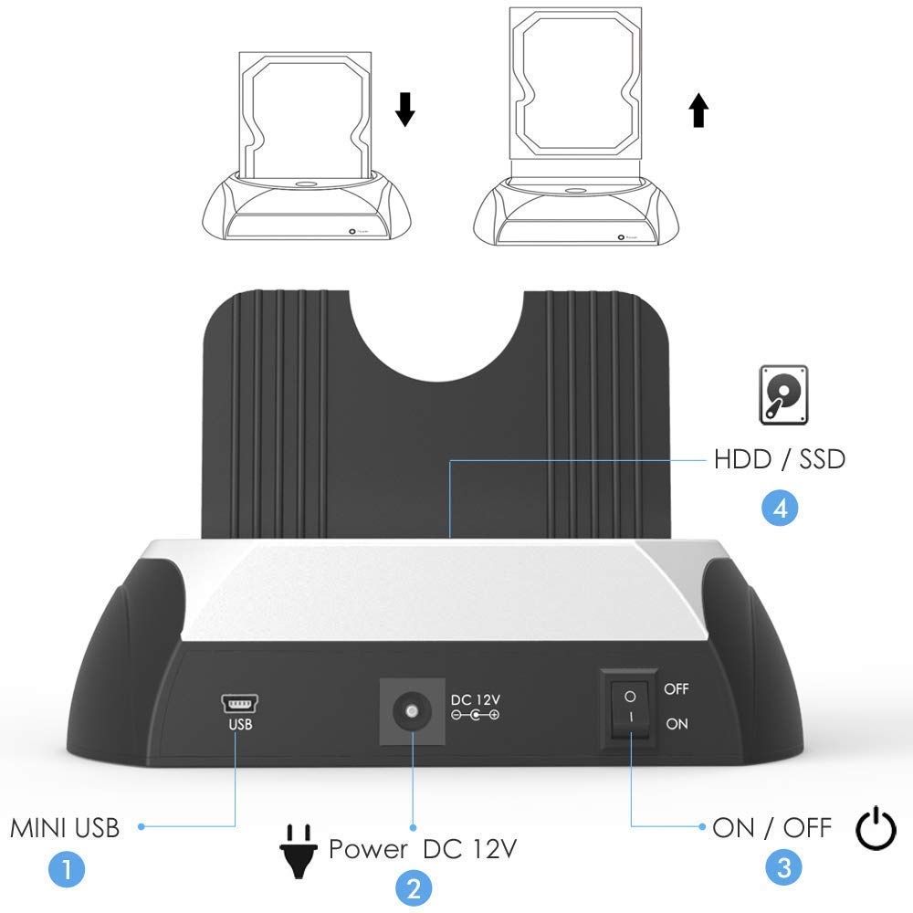 HDD docking 2.5 va 3.5
