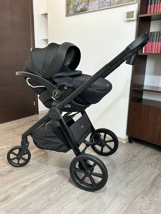 Cărucior bebi ca nou 3 în 1 calitate TOP !!! Scaun auto set