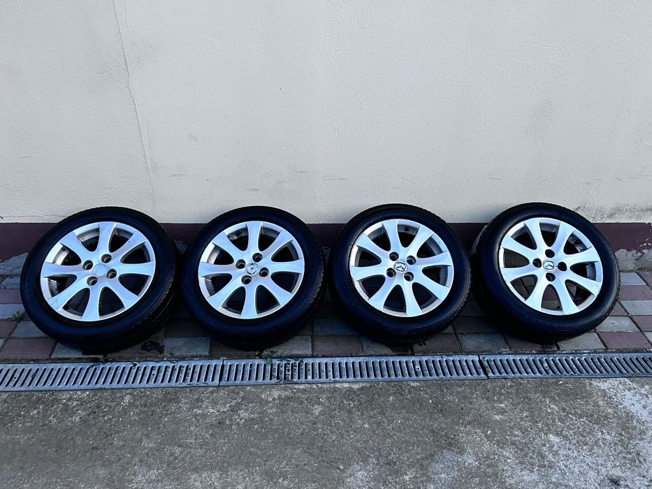 Roti aluminiu Mazda, anvelope Semperit 185/55/15, prindere 4x100