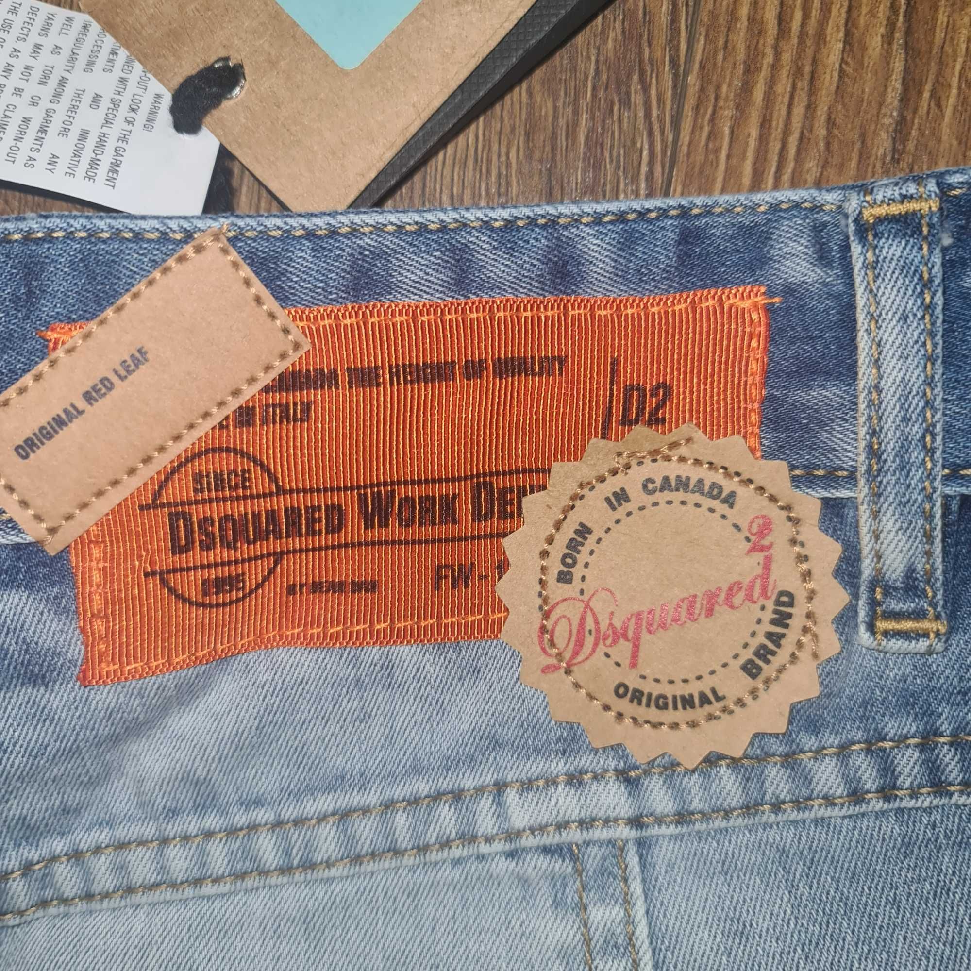 100% оригинални дънки бермуди-DSQUARED 2-Work Denim,Made in Italy, №32