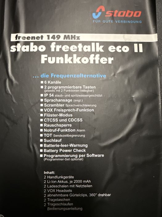 Statii Stabo freetalk eco 2 Funkkoffer