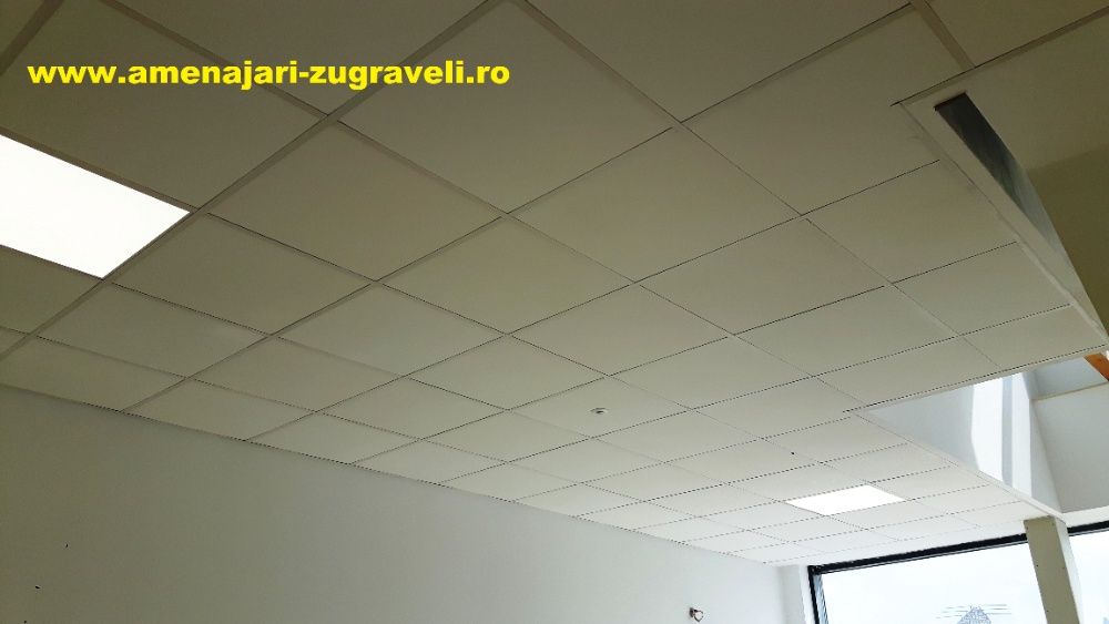Tavan Plafon Fals Casetat Placi 60x60 Knauf Armstrong  Montajul Inclus