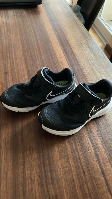 Nike - Обувки за бягане Star Runner 3 с велкро, Черен/Бял, 29.5 EU