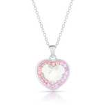 Дамскo Сребърно Колие със Сърце Сваровски/SWAROVSKI