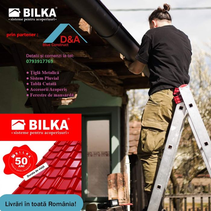 Tabla acoperis Bilka. Cel mai mic preț de din România!