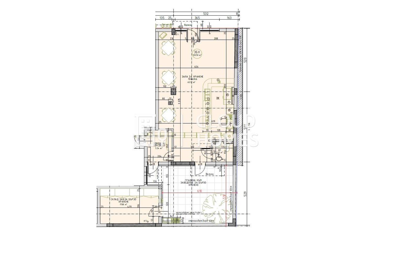 Продава се Заведение в София, Център - 145 кв.м за 5242 €/кв.м - Снимка #1