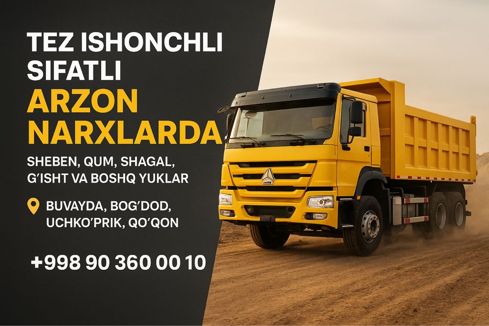 Yuk tashish xizmati fargona qoqon bogdod buvayda
