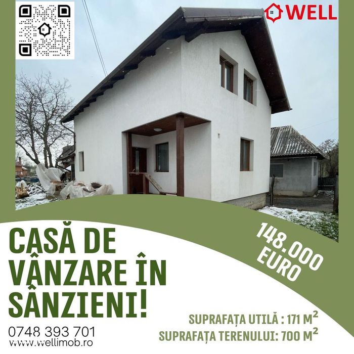 Casă de vânzare în Sânzieni!