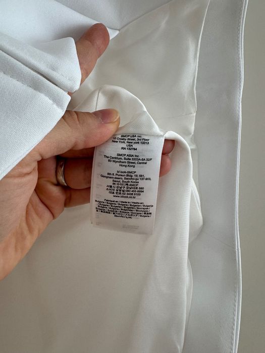 Anne Fontaine сако с къс ръкав раМер 38 бяло