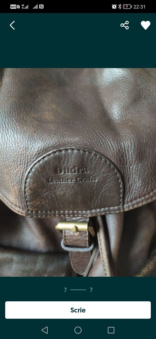 Ghiozdan rucsac piele 1