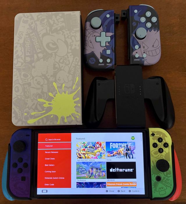 Consola Nintendo Switch OLED - Splatoon 3 limited edition + Accesorii