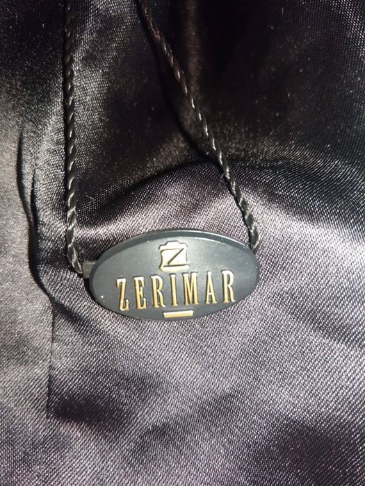 Geaca de piele barbati zerimar originala piele naturala marime L haina