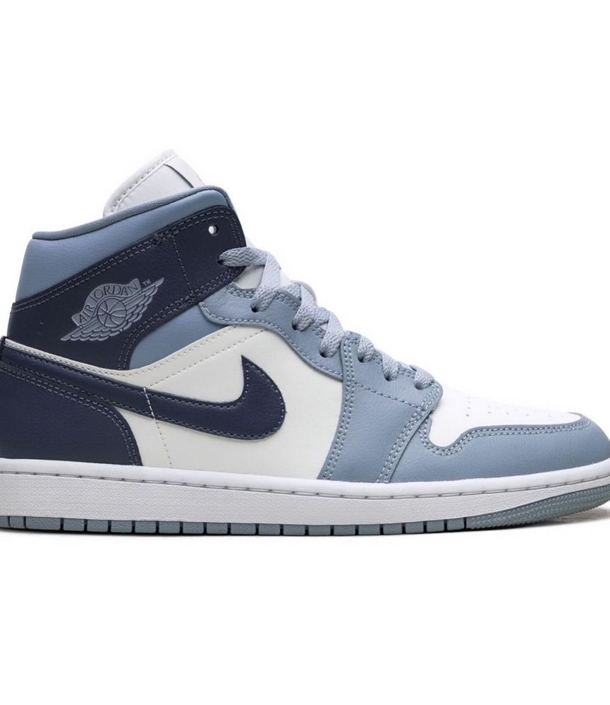 кроссовки Air Jordan 1 Mid Two-Tone Blue