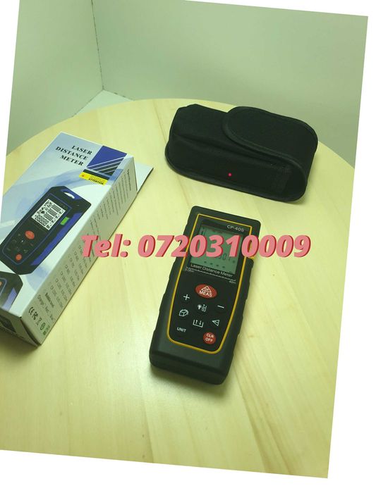 Telemetru Laser 40m Digital Portabil Husa Gratuit