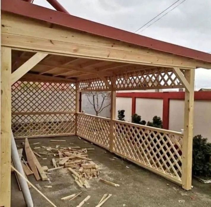 Executam foișoare  de gradina și terase  din lemn masiv lemnul este us