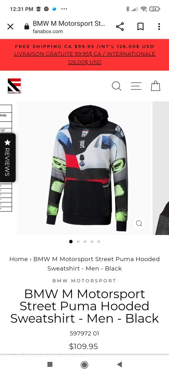 Puma BMW Street Hoodie/L