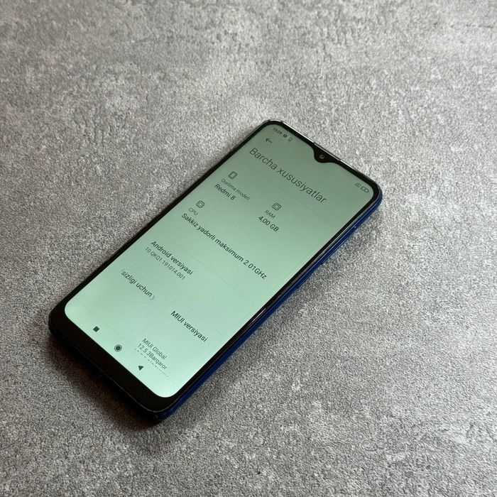 Redmi 8 sotiladi dastavka bor