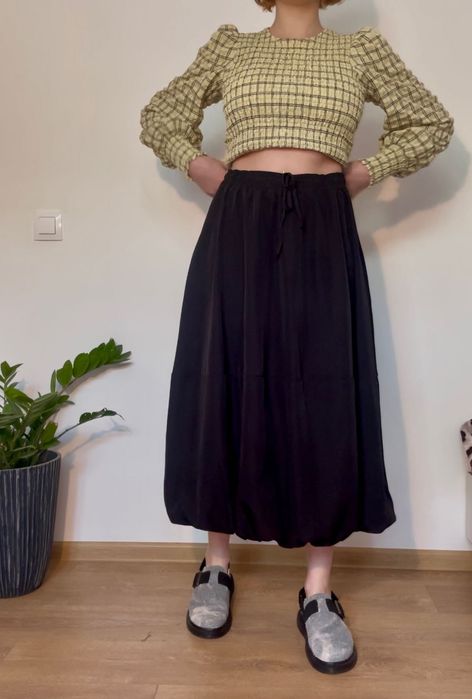 МАКСИ ПОЛА Zara XS-S-M с ЕЛАСТИЧНА талия и долница/ удобна и стилна