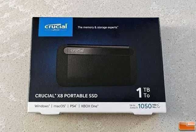 SSD extern Crucial X8 1TB 1050 Mb/s nou SIGILAT mai bun ca samsung t7