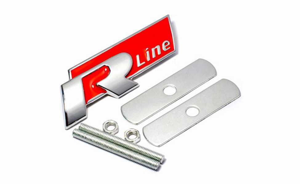 Emblema metalica grila radiator - Volkswagen R Line