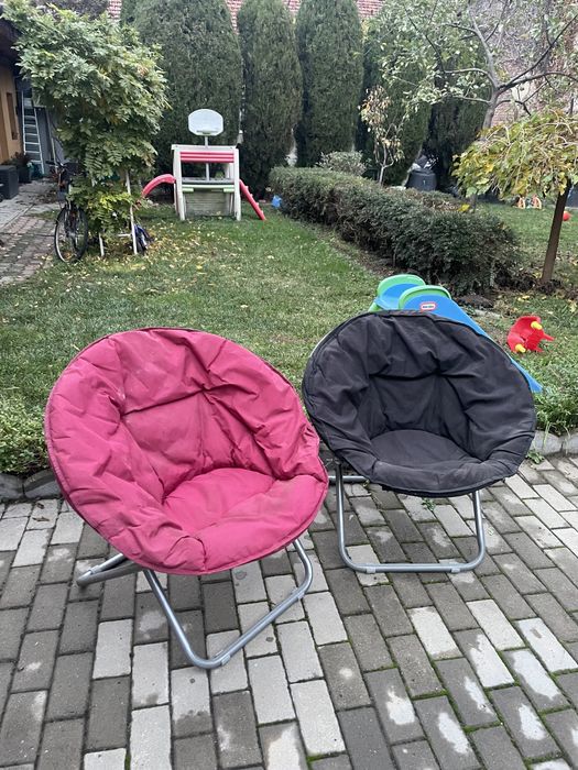 Vand 3 fotolii pliabile tip „Moon Chair” / „Lazy Chair”,