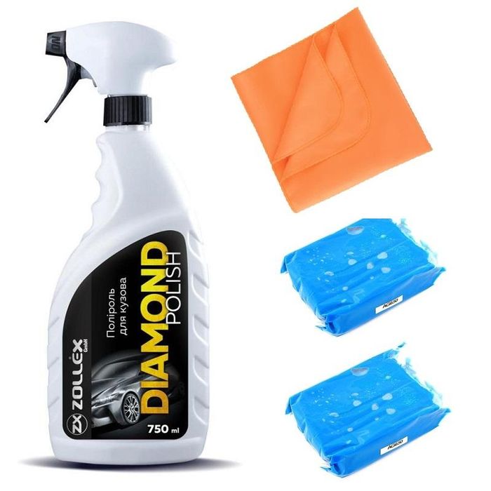 комплект за почистване с клей/глинени барове - zollex clay bar