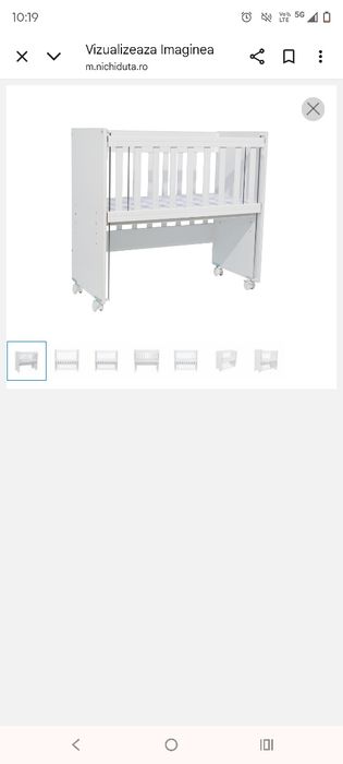 Vând pătuț cu laterala culisanta !