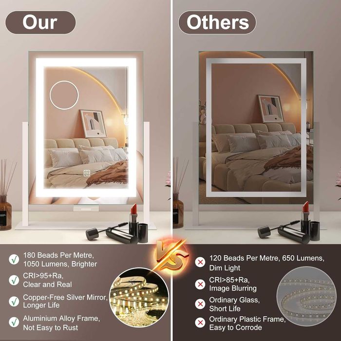 ЛЕД огледало led 30*40